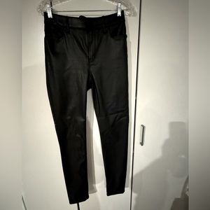 White House Black Market black coated high-rise denim